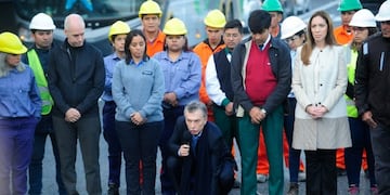 El presidente Mauricio Macri, en la inauguración del Paseo del Bajo porteño\u002E Foto: Luciano Thierberger