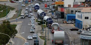 Traslado de molinos eólicos de YPF