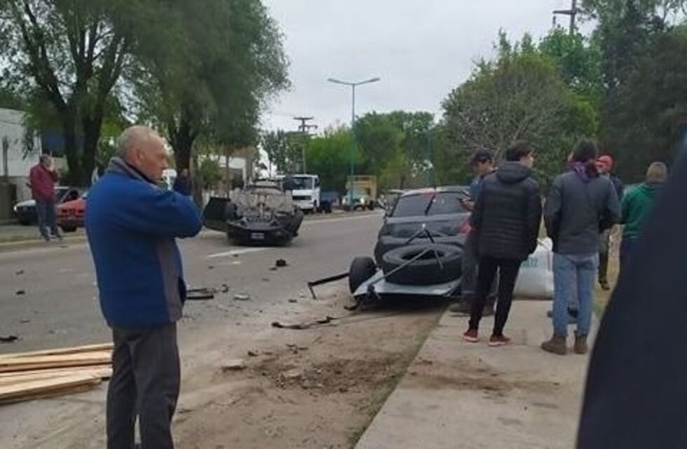 Villa Mercedes: impresionante choque y fuerte discusión