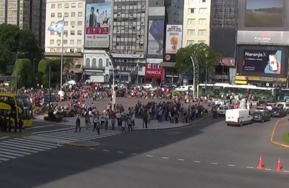 El Comité para la Liberación de Milagro Sala acampa en el Obelisco para pedir su liberación