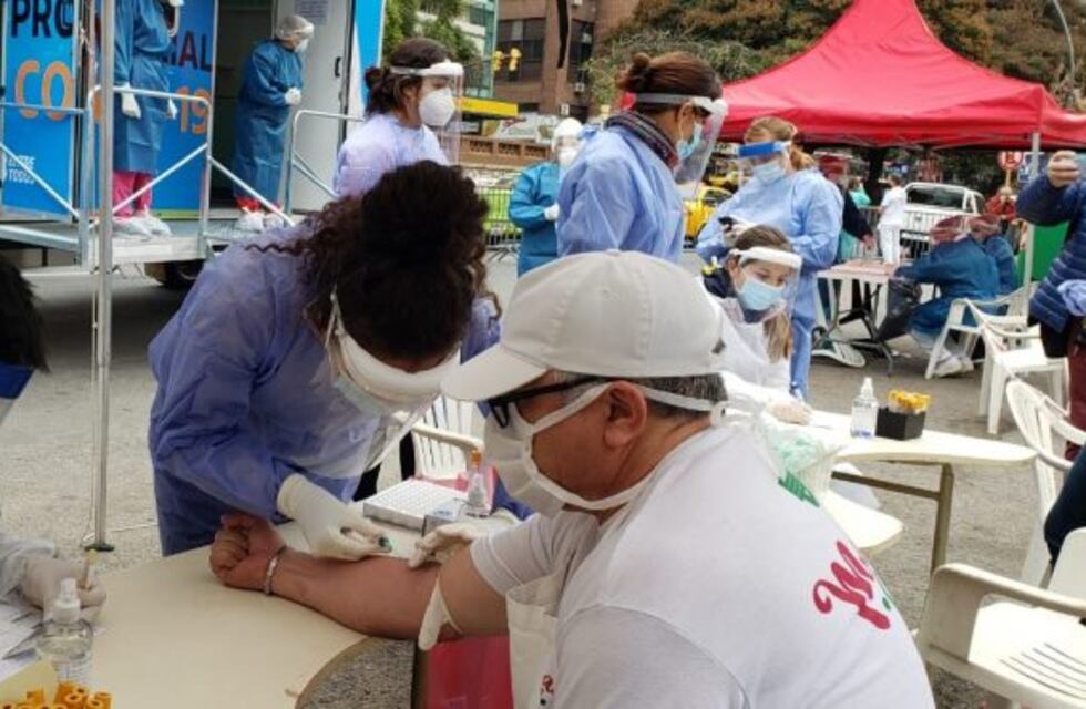 Coronavirus: realizan testeos preventivos en la zona del Mercado Sud