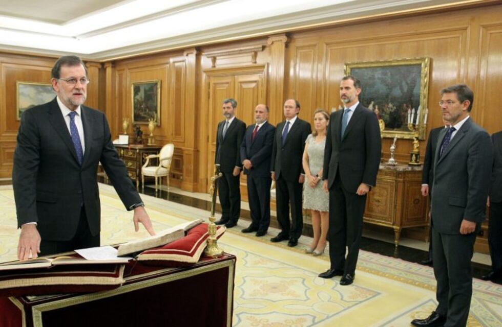 Rajoy juró como presidente de España ante el rey Felipe VI
