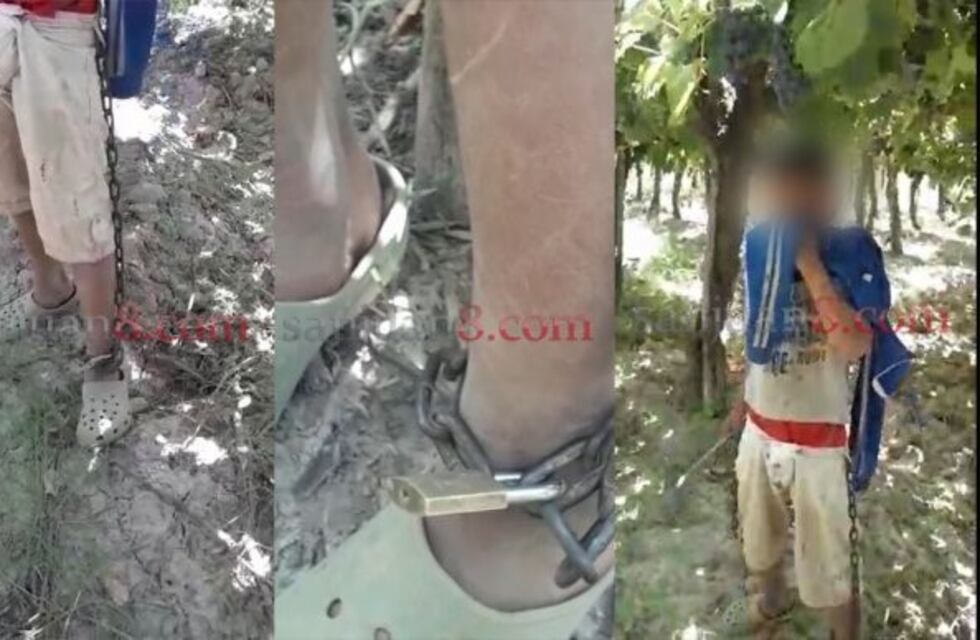 Video: encadenó a sus hijos al rayo del sol y vecinos lo denunciaron