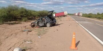 El trágico siniestro fue este miércoles a la 15, en Ruta Nacional 77, a 23 kilómetros de la ciudad de Milagro