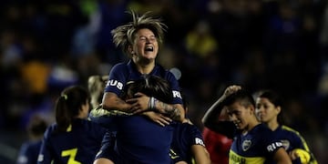 Gol histórico de Yamila Rodríguez\u002E (AFP)