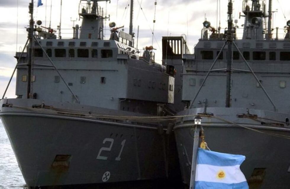 El aviso ARA Puerto Argentino llegó a Puerto Belgrano