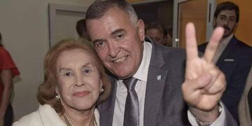 Osvaldo Jaldo con Olijela Rivas.