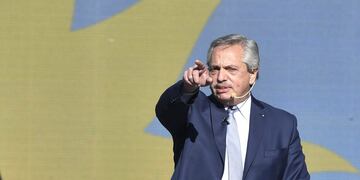 Alberto Fernández hizo hincapié en que la inflación de diciembre 2021 fue un 0,2% menor a la de diciembre del 2020. Foto: Télam/La Voz.