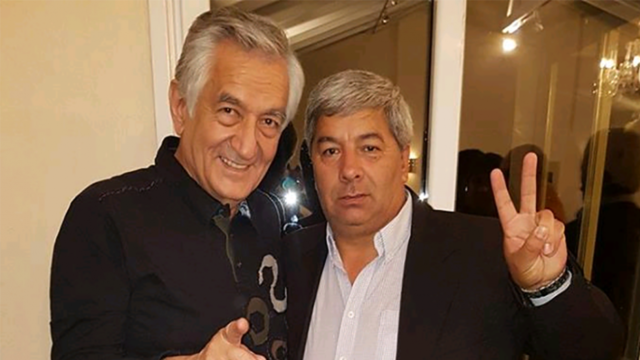 Francisco Irusta junto al gobernador, Alberto Rodríguez Saá.