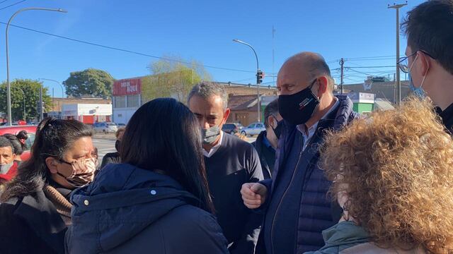 El rafaelino visitó la ciudad para recorrieron la obra de repavimentación de Bulevar 27 de Febrero entre Avellaneda y Avenida Francia junto al intendente Pablo Javkin.