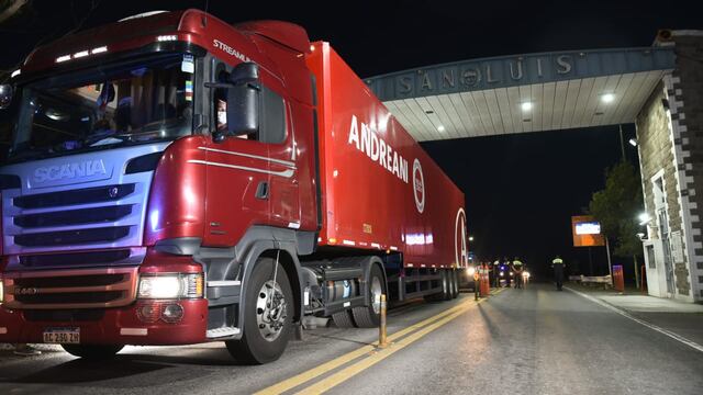 Camion con dosis de vacunas ingresan a la provincia de San Luis