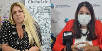 Alejandra Dupouy (Ceres) y Romina Lopez (San Guillermo) rechazaron el nuevo decreto provincial