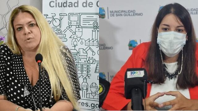 Alejandra Dupouy (Ceres) y Romina Lopez (San Guillermo) rechazaron el nuevo decreto provincial