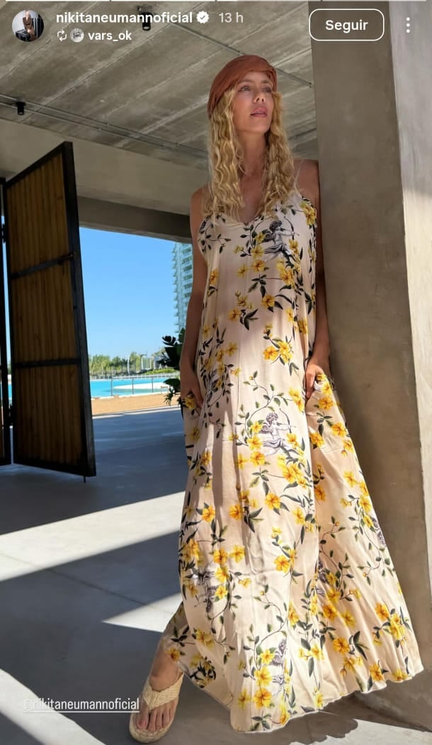 Nicole Neumann celebró la primavera y se consagró reina de la moda con un vestido floreado mega tendencia