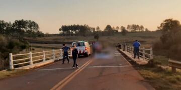 Accidente fatal sobre el arroyo Persiguero en Santa María.