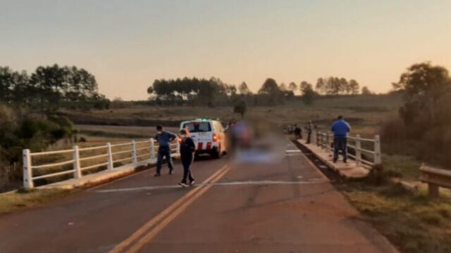 Accidente fatal sobre el arroyo Persiguero en Santa María.