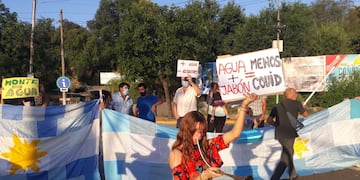 Sierras Chicas. Vecinos se movilizaron para pedir agua potable en la zona.