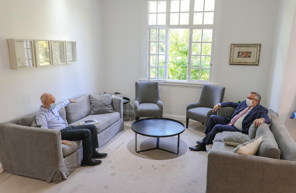 Alberto Fernández recibió a Horacio Rodríguez Larreta en la Quinta de Olivos