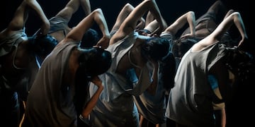 Talleres de arte en el Teatro Independencia, imagen de una de las obras hechas en la sala mayor.
