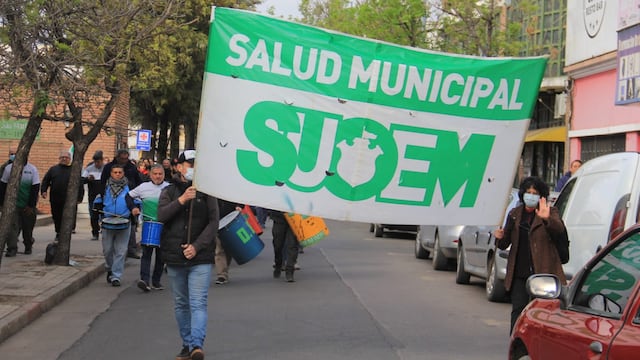 Nuevo día de marchas del Suoem, en la zona de los Hospitales de Urgencias y la Dirección de Atención Primaria. (Twitter Suoem)