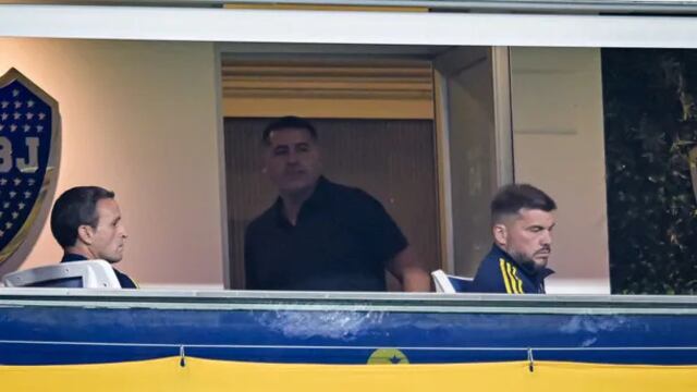 La reacción del presidente de Boca al patido.