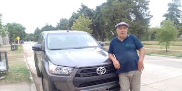 La camioneta que recibió un trabajador de su empleador al jubilarse (Gentileza).