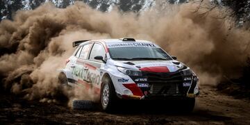 Raies, a fondo en el Rally Cordobés con Toyota.