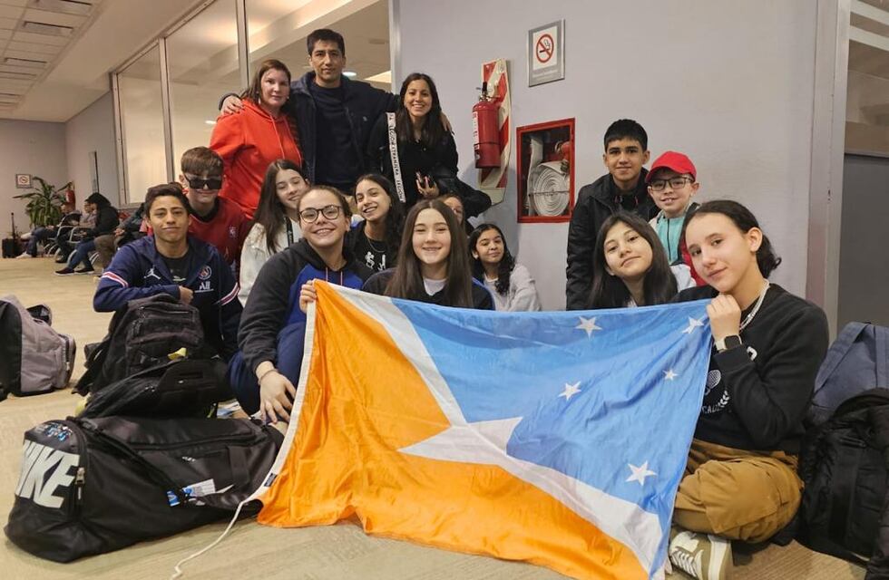 Juegos nacionales Evita: la delegación fueguina ya llegó a Mar del Plata