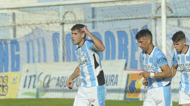 Nicolás Parodi hizo el segundo, de chilena, para un Racing que no para (Javier Ferreyra - La Voz)
