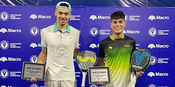 Leo Augsburger y Santiago Rollaos lograron el pase directo a cuadro al Mendoza Premier Pádel.