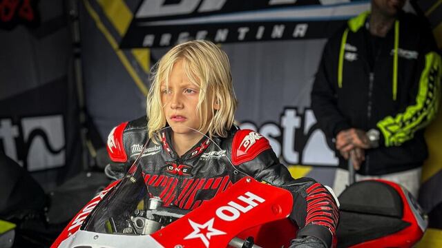 El piloto debutó dos meses antes en una categoría infantil de Argentina.