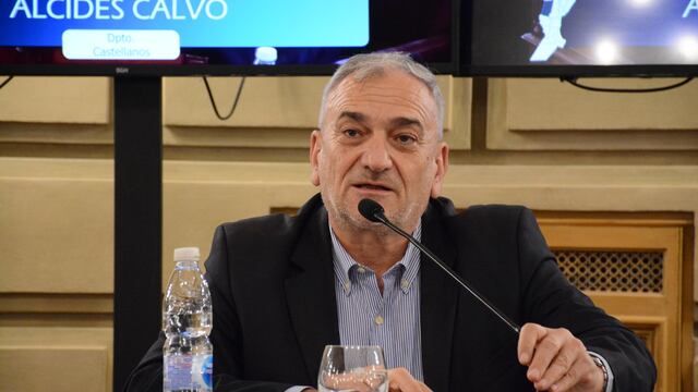 El senador por el departamento Castellanos, Alcides Calvo