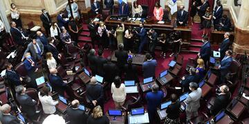 La Cámara alta sesionó después de la jura de los senadores (Foto: Comunicación Senado)