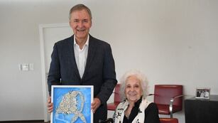 Schiaretti recibió a Estela de Carlotto en el Panal.