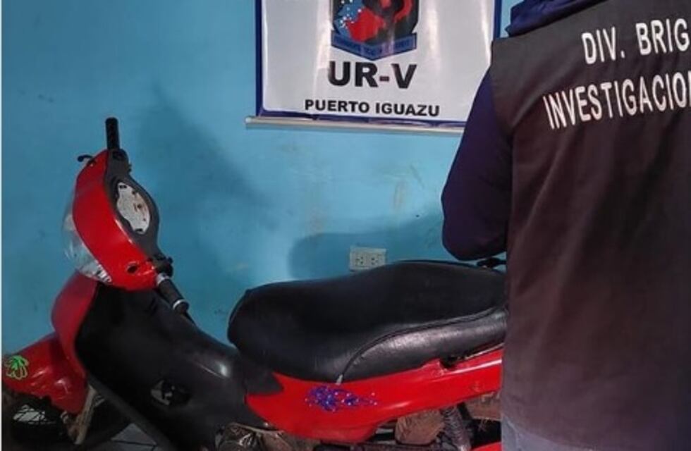 Recuperan motocicleta robada en Puerto Iguazú