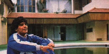 Diego Maradona en la época de Nápoles