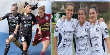 Selección Argentina de fútbol femenino Sub 20: Agostina Gulino, Priscila Ellena y María Dana Fuentes de Godoy Cruz y Chiara Singarella, Catalina Roggerone y Anela Nigito de Independiente Rivadavia.
