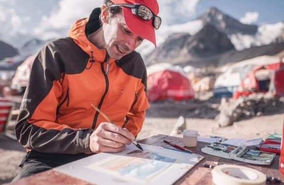 Pablo González, el mendocino que unió su amor por la montaña y el arte