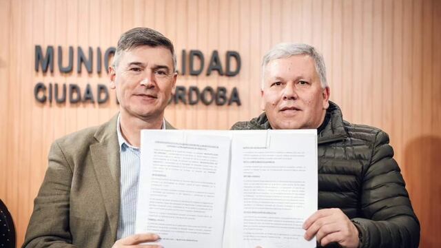 Benedetti y Passerini firmaron convenios que vinculan a Arroyito y Córdoba Capital