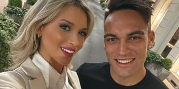 Agustina Gandolfo y Lautaro Martínez.