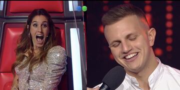 El riocuartense Ezequiel Pedraza pasó a semifinales. El jurado lo ovacionó, Soledad incluida (La Voz).