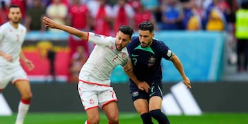 Australia le ganó a Túnez en la segunda fecha del Grupo C del Mundial Qatar 2022. (AP)