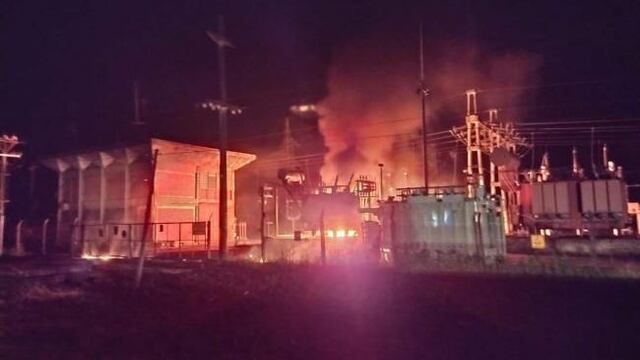 Se incendió la Estación Transformadora de Villa Quinteros.