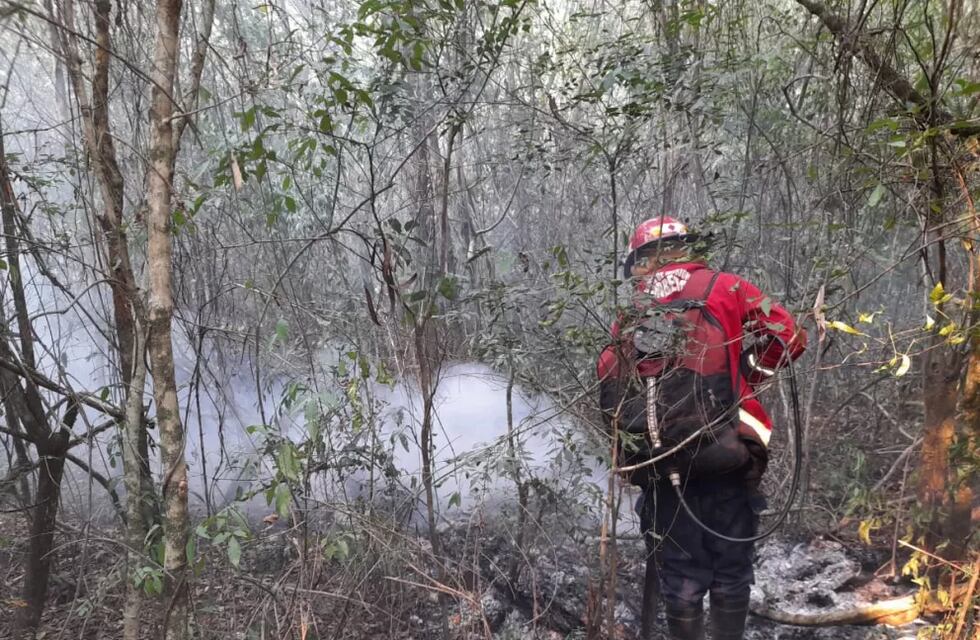 Incendio en Cerro Corá: se reactivó el fuego a causa de los vientos