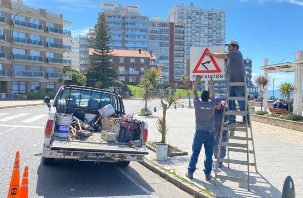 Comenzaron los trabajos de intervención vial en Playa Chica