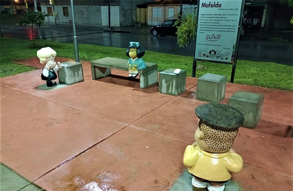 Mafalda ya no está sola en Jujuy: también se instalaron Susanita y Manolito