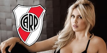 Wanda Nara, una de las famosas hinchas de River.