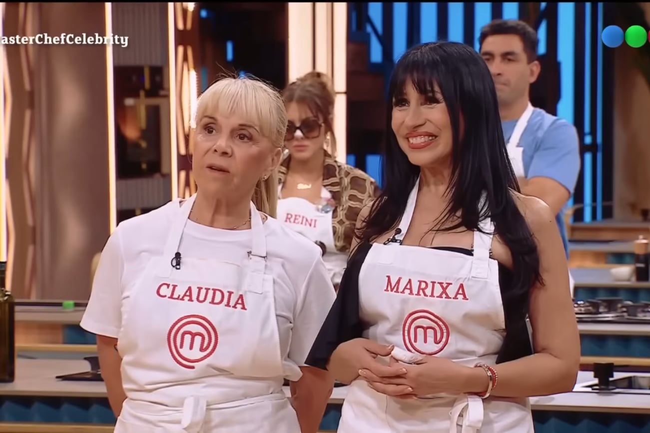 Claudia Villafañe hizo equipo con Marixa Balli en su regreso a "MasterChef Celebrity". (Captura)