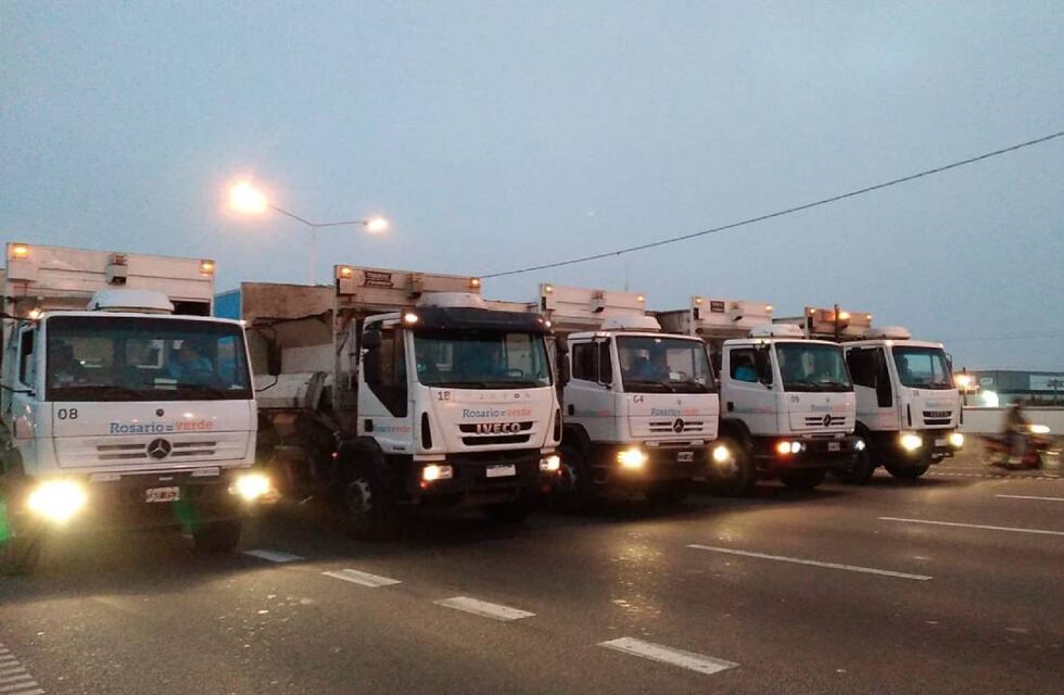 Implementan ocho cortes de tránsito en Rosario en medio del paro de colectivos
