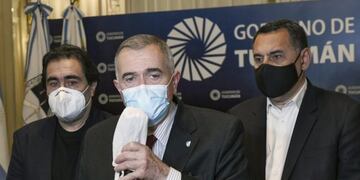 Osvaldo Jaldo habló en conferencia de prensa.